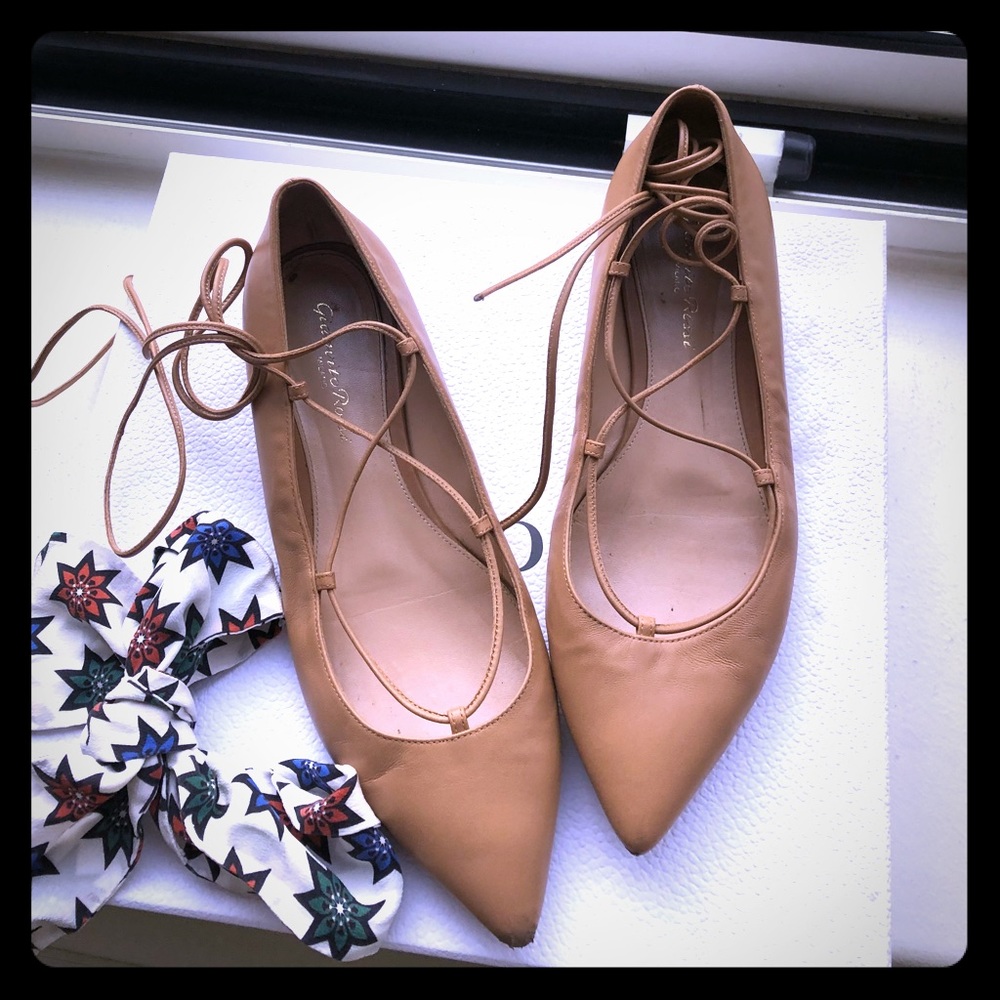 Gianvito Rossi Leather Femi Flats